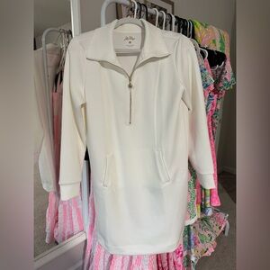Lilly Pulitzer Coconut Quarter-Zip Dress